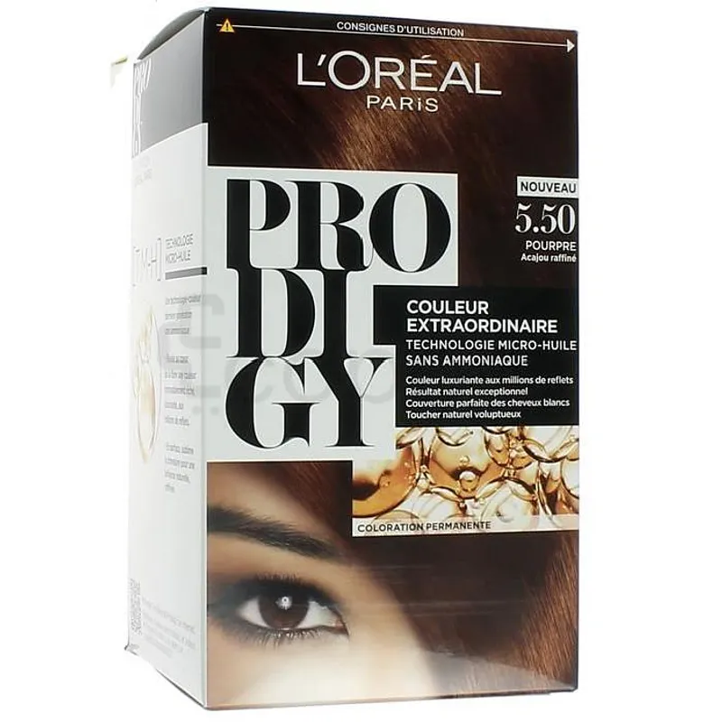 L'OREAL PRODIGY ACAJOU RAFFINE NUMERO 5.50