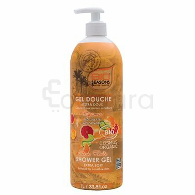 BIO SEASONS BS GEL DOUCHE EXTRA DOUX AGRUMES 1L