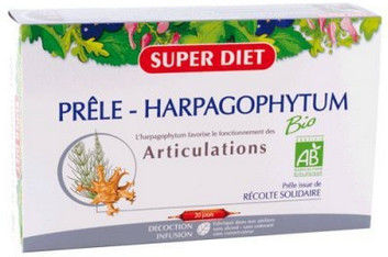 SUPER DIET PRELE-HARPAGOPHYTUM BIO BOITE DE 20 AMPOULES