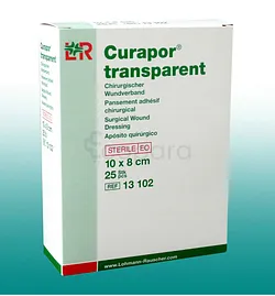 LOHMANN ET RAUSCHER LR CURAPOR TRANSPARENT STERILE POST CHIRURGICAL 8CM*10CM BOITE DE 25 REFERENCE 13102