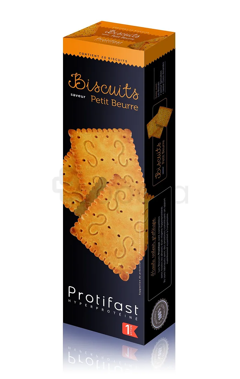 PROTIFAST BISCUITS HYPERPROTEINE PETIT BEURRE BOITE DE 20