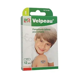 LOHMANN ET RAUSCHER LR VELPEAU PANSEMENTS TATTOOS POUR ENFANTS BOITE DE 12 REFERENCE 30981