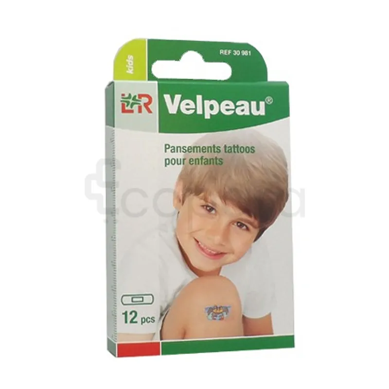 LOHMANN ET RAUSCHER LR VELPEAU PANSEMENTS TATTOOS POUR ENFANTS BOITE DE 12 REFERENCE 30981