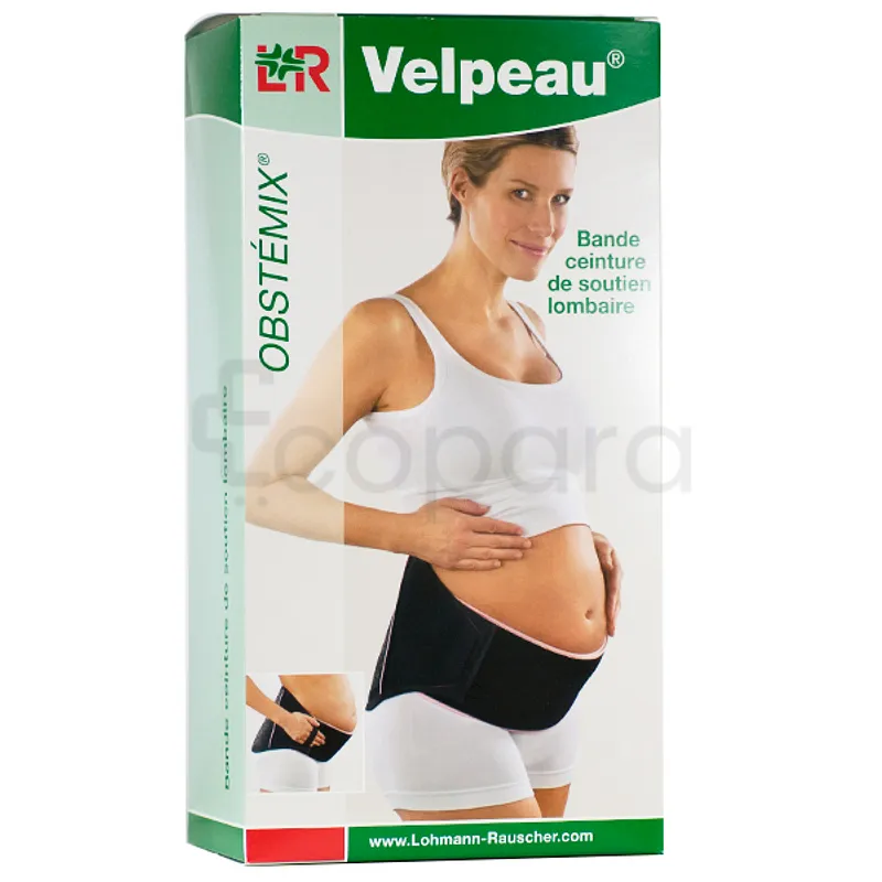 LOHMANN ET RAUSCHER LR VELPEAU OBSTEMIX BANDE CEINTURE DE SOUTIEN LOMBAIRE NOIR TAILLE 2