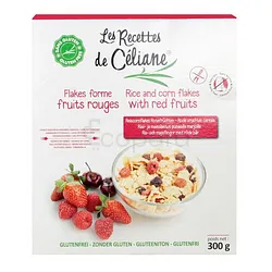 LES RECETTES DE CELIANE FLAKES FORME FRUIT ROUGE 300G