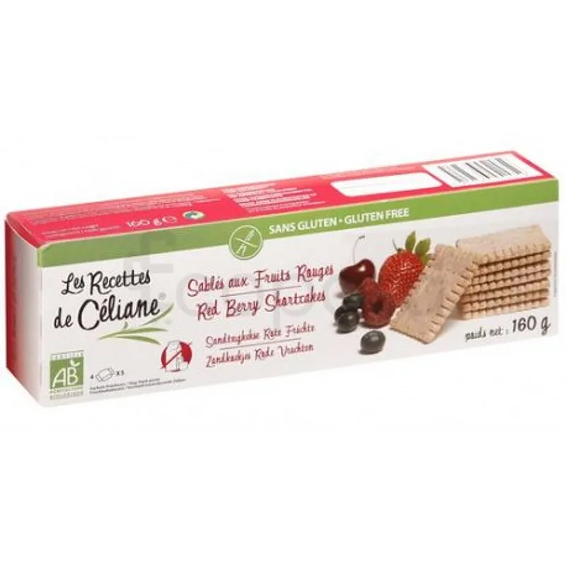 LES RECETTES DE CELIANE SABLES AUX FRUITS ROUGES 125G