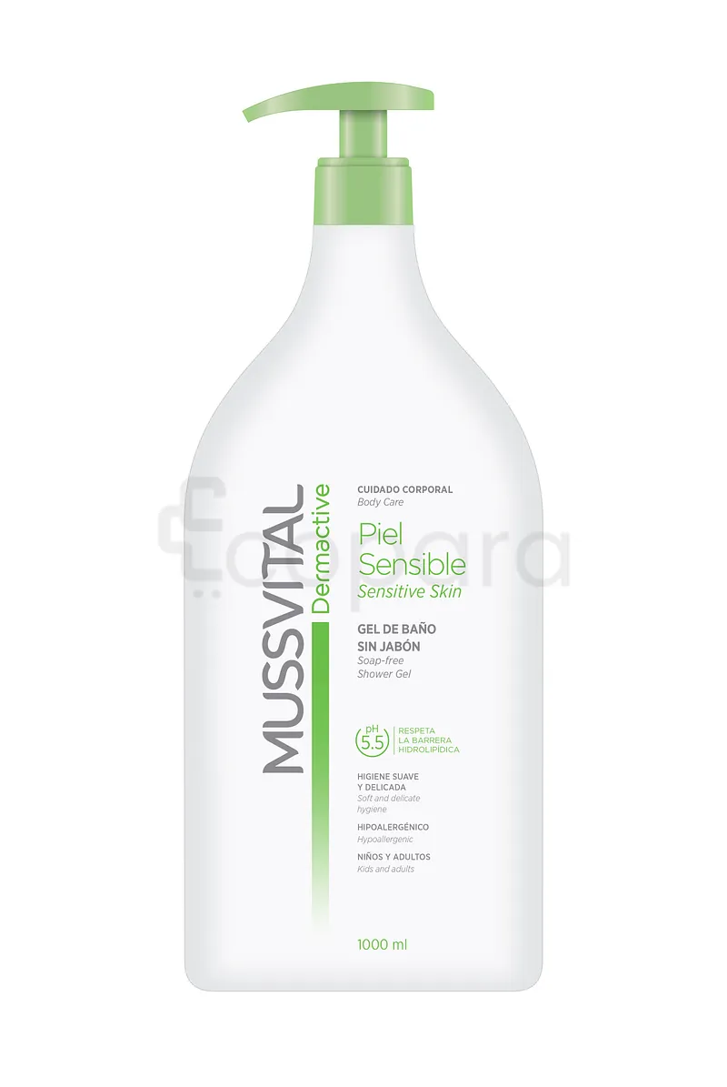 MUSSVITAL DERMACTIVE GEL PEAU SENSIBLE 1000ML