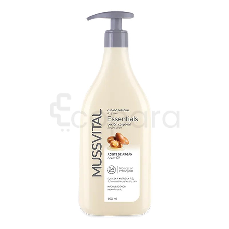 MUSSVITAL ESSENTIALS LOTION CORPOREL ARGAN 400ML