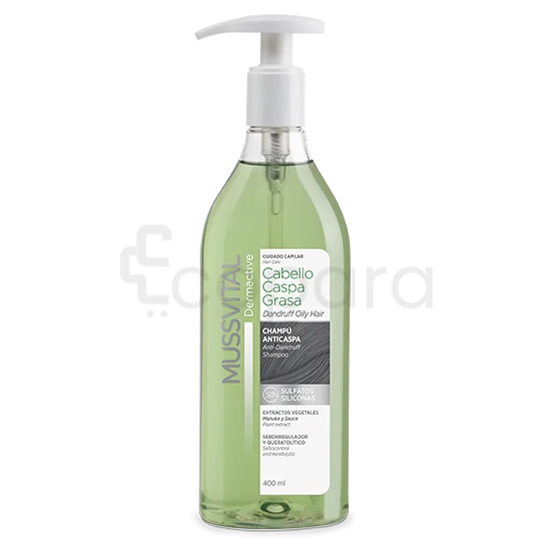 MUSSVITAL DERMACTIVE SHAMPOOING CHEVEUX PELLECULAIRE GRAS 400ML