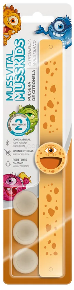 MUSSVITAL MUSSKIDS BRACELET NARANJA