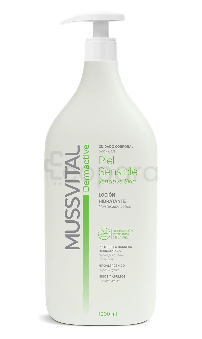 MUSSVITAL DERMACTIVE LOTION EMOLIANTE PEAU SENSIBLE 1000ML