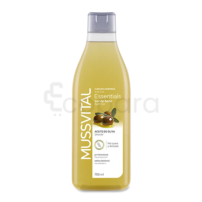 MUSSVITAL ESSENTIALS GEL DE BAIN OLIVE 750ML
