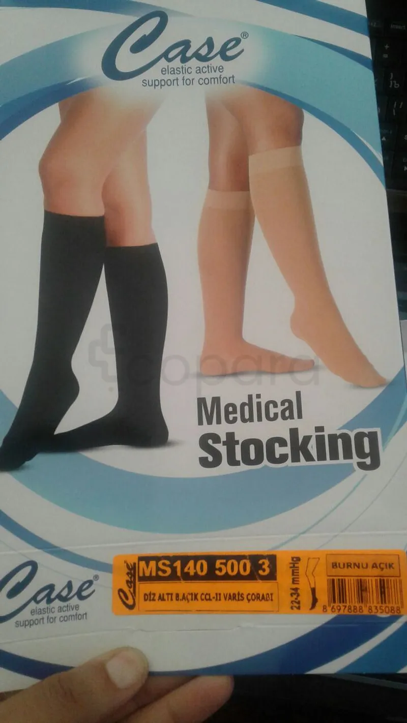 CASE VARISOCKS STOCKING MIS BAS DE CONTENTION CL II TAILLE 3 PIED OUVERT REFERENCE MS140 500