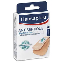 HANSAPLAST COMPRESSE ANTISEPTIQUE STRIPS BOITE DE 20