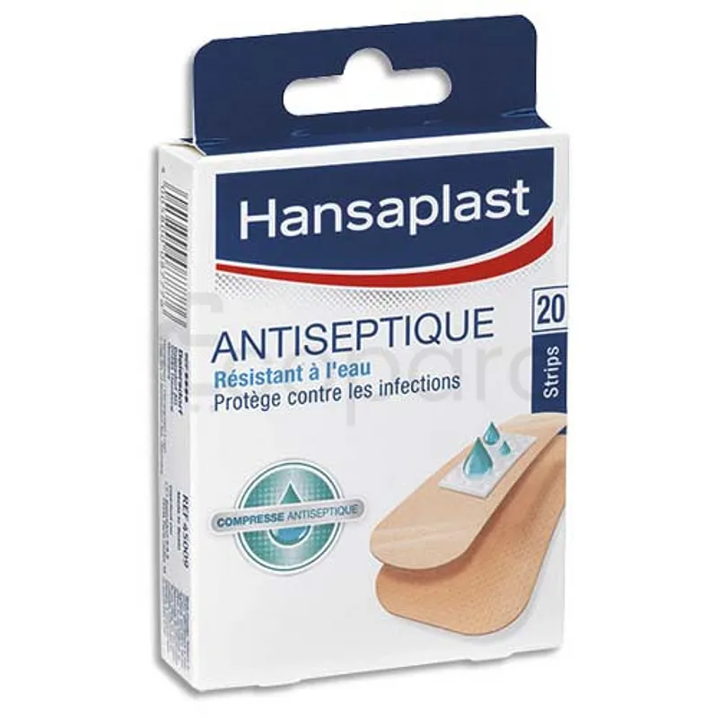 HANSAPLAST COMPRESSE ANTISEPTIQUE STRIPS BOITE DE 20