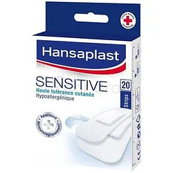 HANSAPLAST SENSITIVE HYPOALLERGENIQUE STRIPS BOITE DE 20