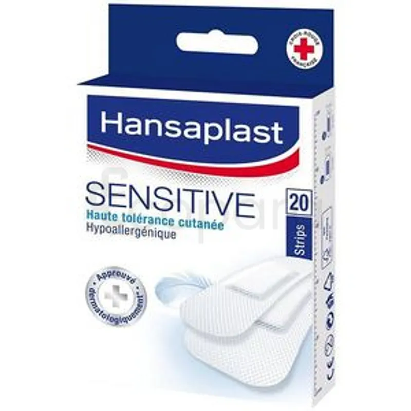 HANSAPLAST SENSITIVE HYPOALLERGENIQUE STRIPS BOITE DE 20