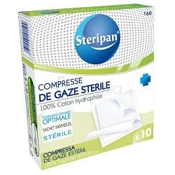 STERIPAN COMPRESSE DE GAZE STERILE 30CM*30CM BOITE DE 10