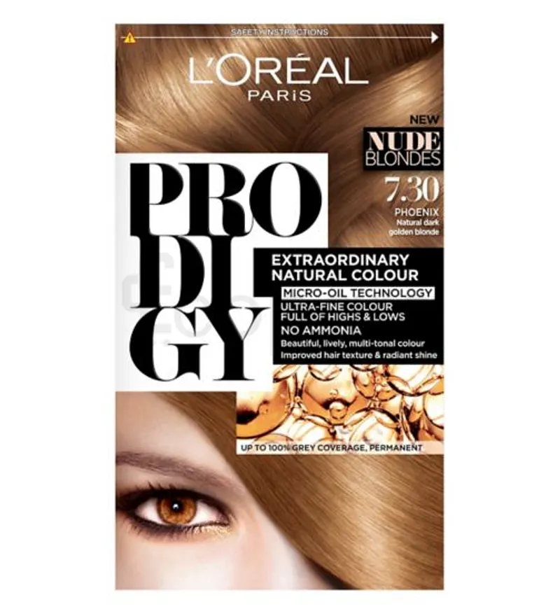 L'OREAL PRODIGY BLONDE DORE FONCE NUMERO 7.30