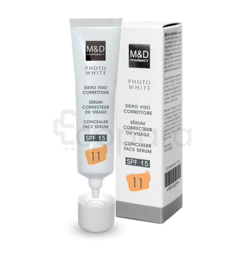 M&D PHOTO WHITE SERUM CORRECTEUR DU VISAGE SPF15 NUMERO 11 30ML