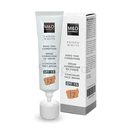M&D PHOTO WHITE SERUM CORRECTEUR DU VISAGE SPF15 NUMERO 12 30ML