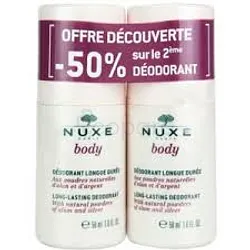 NUXE BODY DEODORANT LONGUE DUREE 50ML BOITE DE 2
