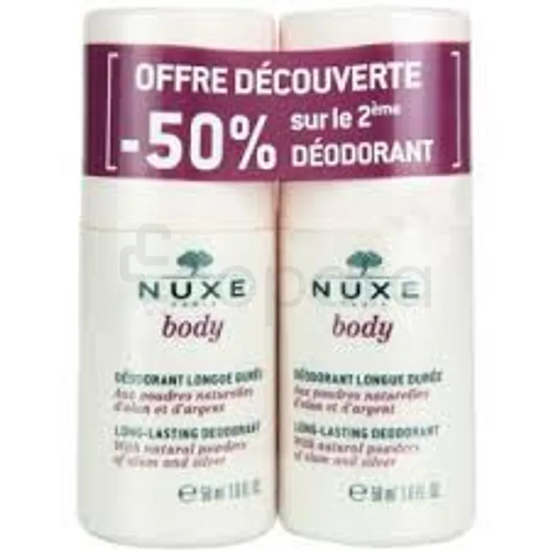 NUXE BODY DEODORANT LONGUE DUREE 50ML BOITE DE 2