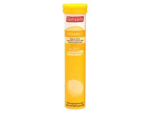 OPTISANA VITAMINE C 80G BOITE DE 20 COMPRIMES EFFERVESCENTS