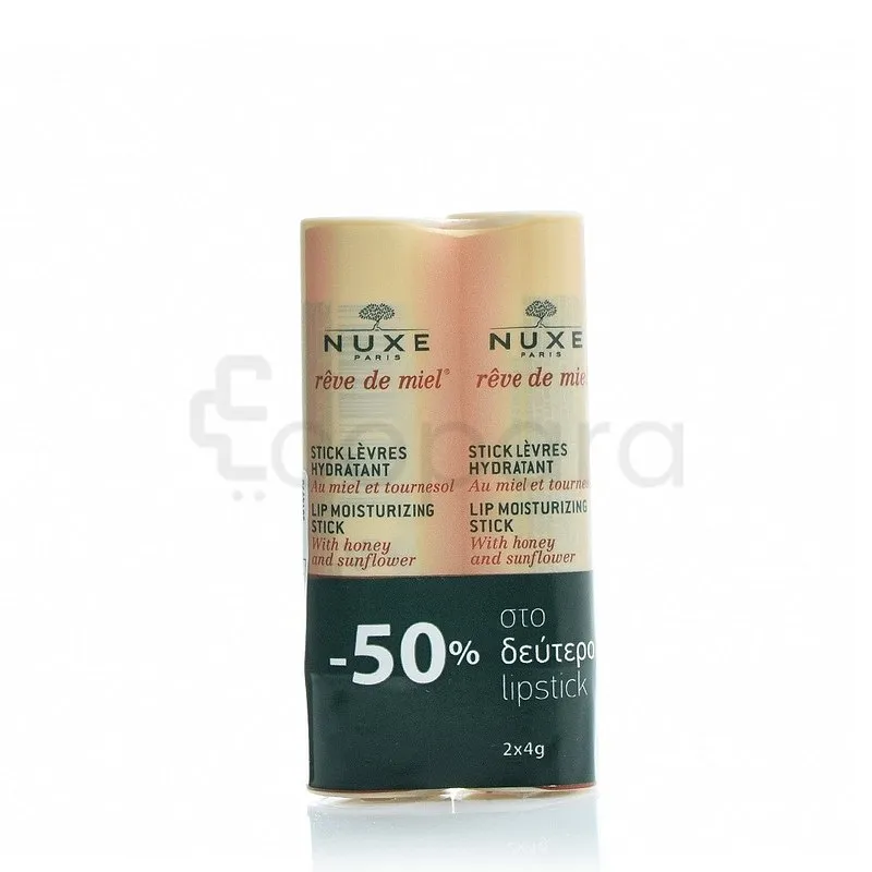 NUXE REVE DE MIEL STICK A LEVRES HYDRATANT 4G BOITE DE 2