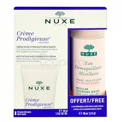 NUXE CREME PRODIGIEUSE ENRICHIE 40ML + EAU DEMAQUILLANTE MICELLAIRE 100ML OFFERTE