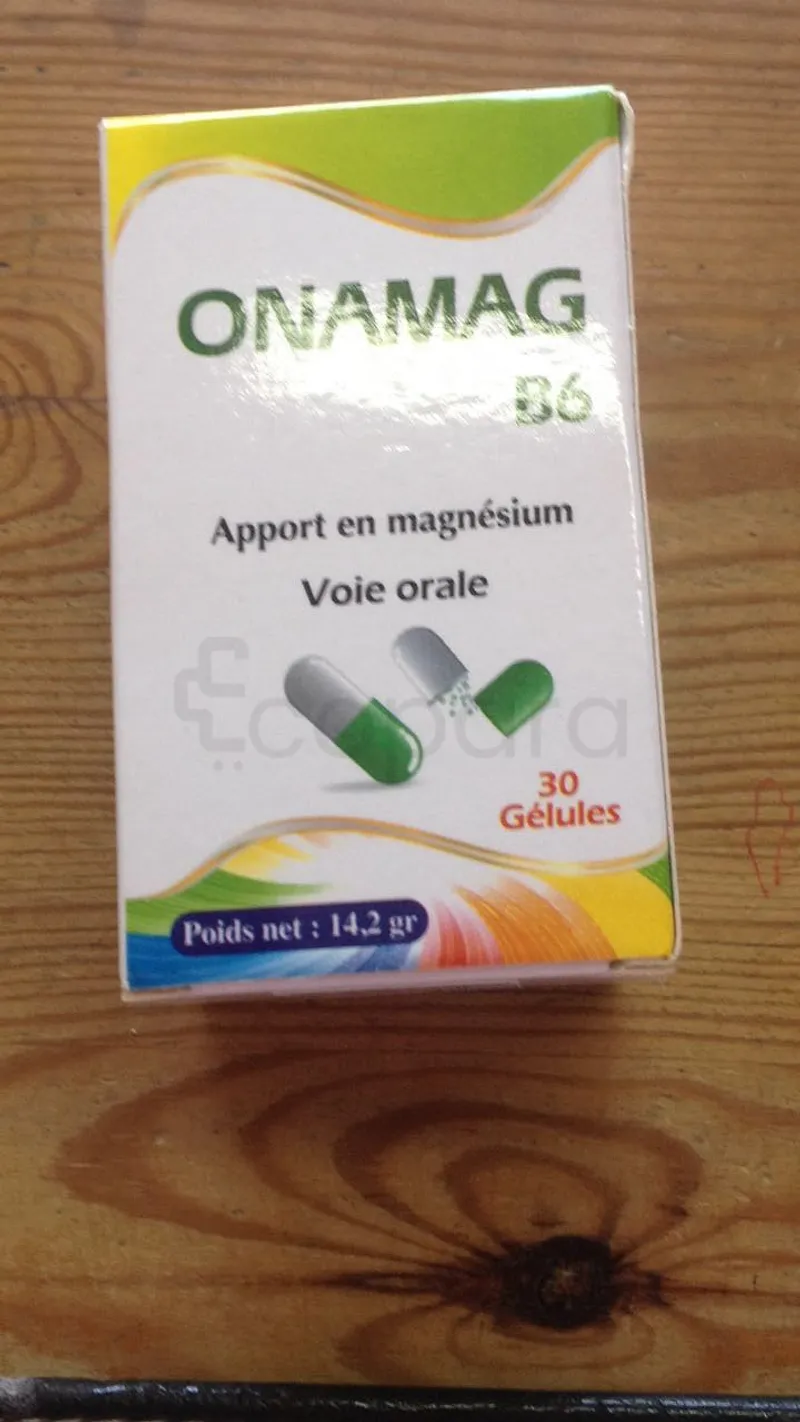 ONAMAG B6 APPORT EN MAGNESIUM BOITE DE 30 GELULES