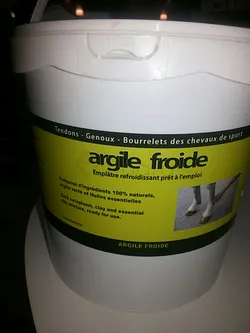 ARGILE FROIDE EMPLATRE REFROIDISSANT PRET A L'EMPLOI