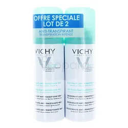 VICHY TRAITEMENT ANTI-TRANSPIRANT TRANSPIRATION INTENSE 48H AEROSOL 125ML*2 BOITE DE 2