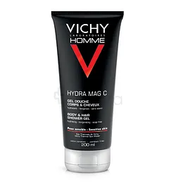 VICHY HOMME HYDRA MAG C GEL DOUCHE CORPS ET CHEVEUX 200ML