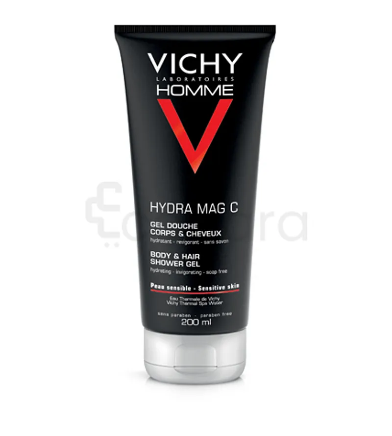 VICHY HOMME HYDRA MAG C GEL DOUCHE CORPS ET CHEVEUX 200ML