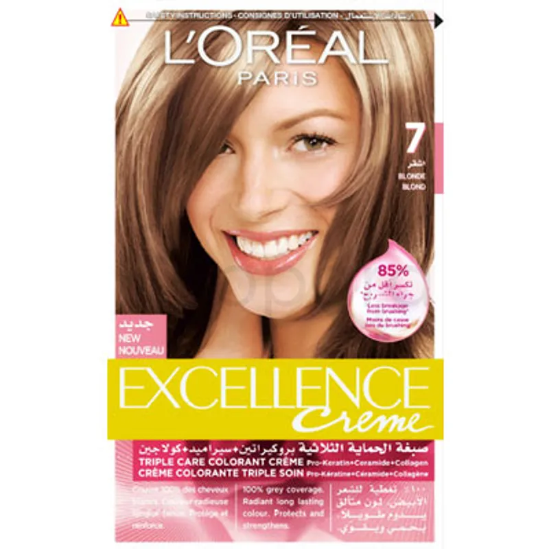 L'OREAL PARIS EXCELLENCE CREME COLORATION CHEVEUX NUMERO 7