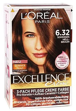 L'OREAL PARIS EXCELLENCE CREME COLORATION CHEVEUX NUMERO 6.32