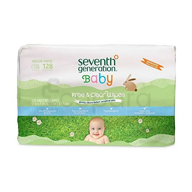SEVENTH GENERATION BABY WIPES BOITE DE 128