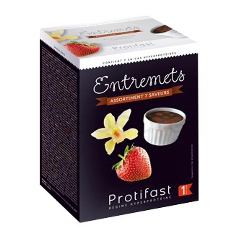 PROTIFAST ASSORTIMENT ENTREMETS ET DESSERTS BOITE DE 7 SACHETS