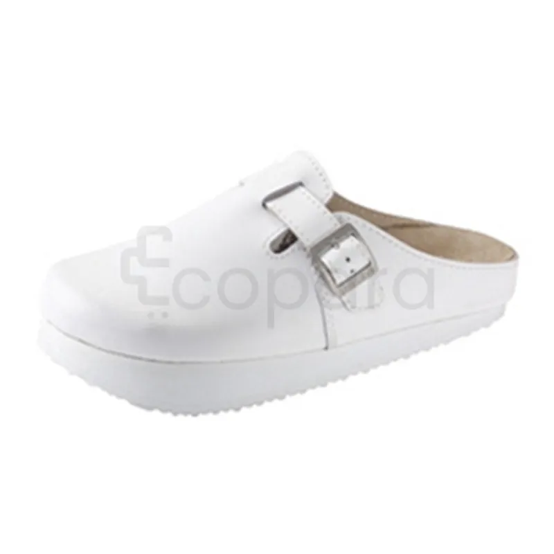 SVELTESSE SABOT CUIR BLANC TAILLE 37