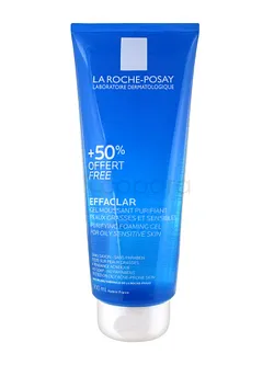 LA ROCHE POSAY EFFACLAR GEL MOUSSANT PURIFIANT 300ML +50% OFFERT