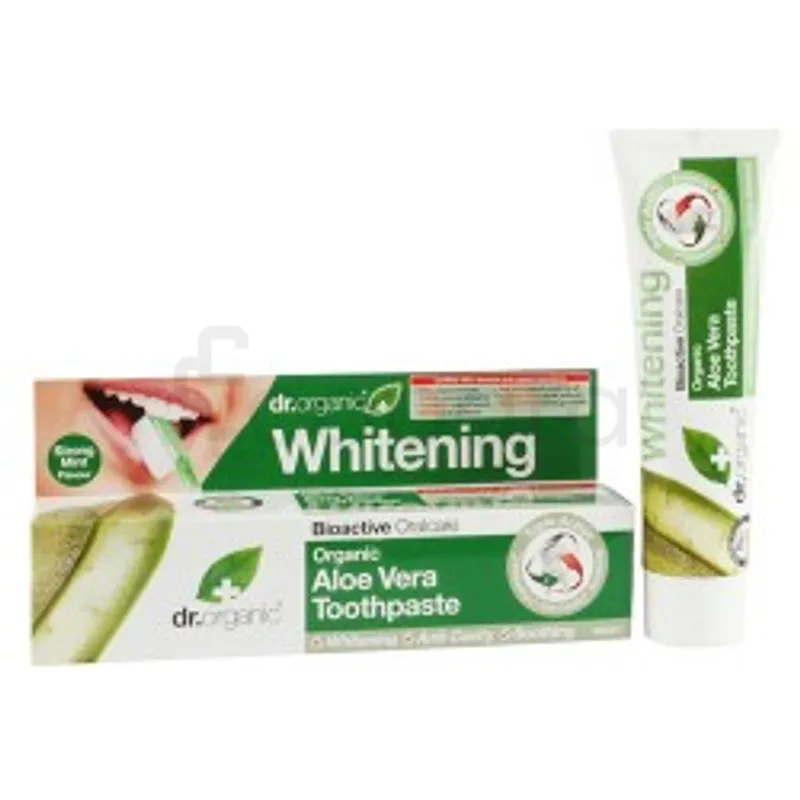 DR ORGANIC WHITENING ALOE VERA TOOTHPASTE 100ML