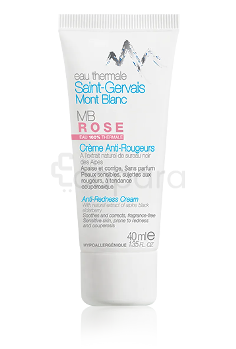 SAINT GERVAIS MONT BLANC EAU THERMALE MB ROSE CREME ANTI-ROUGEURS 40ML