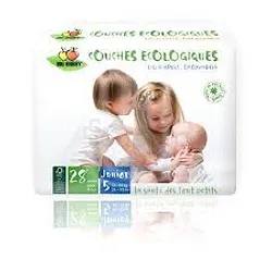 BIO BABBY COUCHES ECOLOGIQUES 12-25KG TAILLE 5 BOITE DE 28