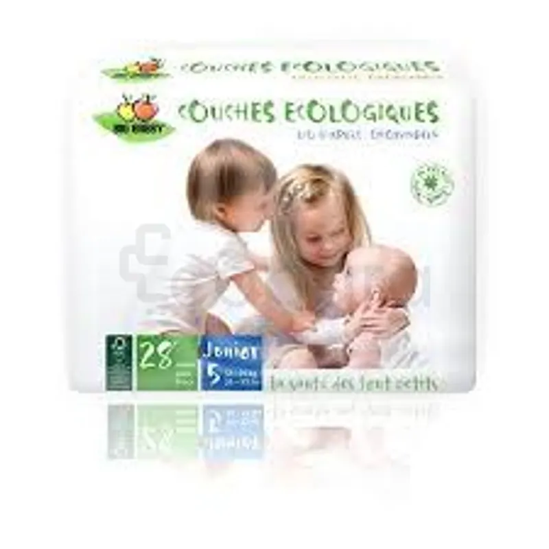 BIO BABBY COUCHES ECOLOGIQUES 12-25KG TAILLE 5 BOITE DE 28