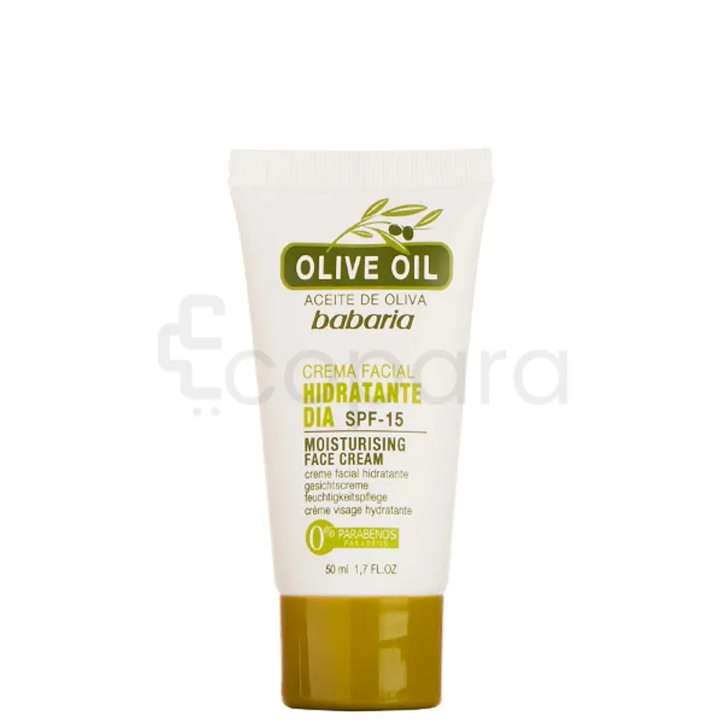OLIVE OIL ACEITE DE OLIVA BABARIA CREMA FACIAL HIDRATANTE DIA SPF15 50ML