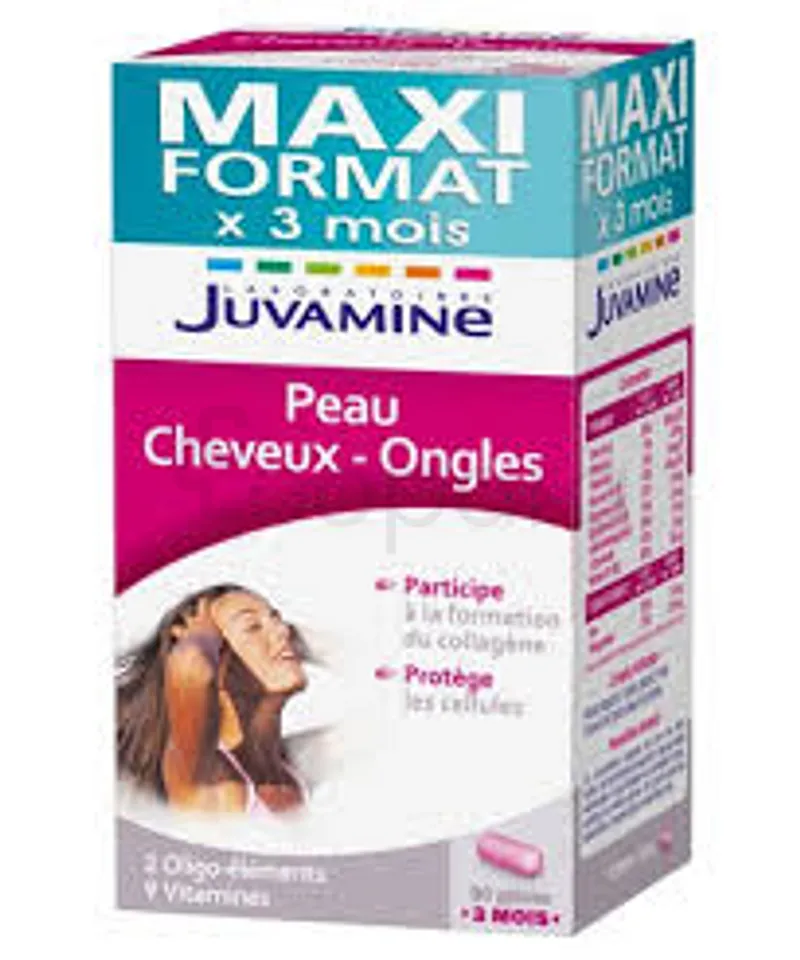 JUVATONUS PEAU CHEVEUX ONGLES BOITE DE 90 GELULES