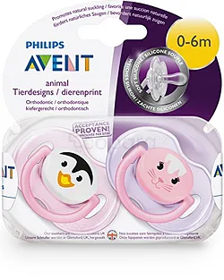 AVENT 2 SUCETTES 0-6MOIS REFERENCE SCF182/13