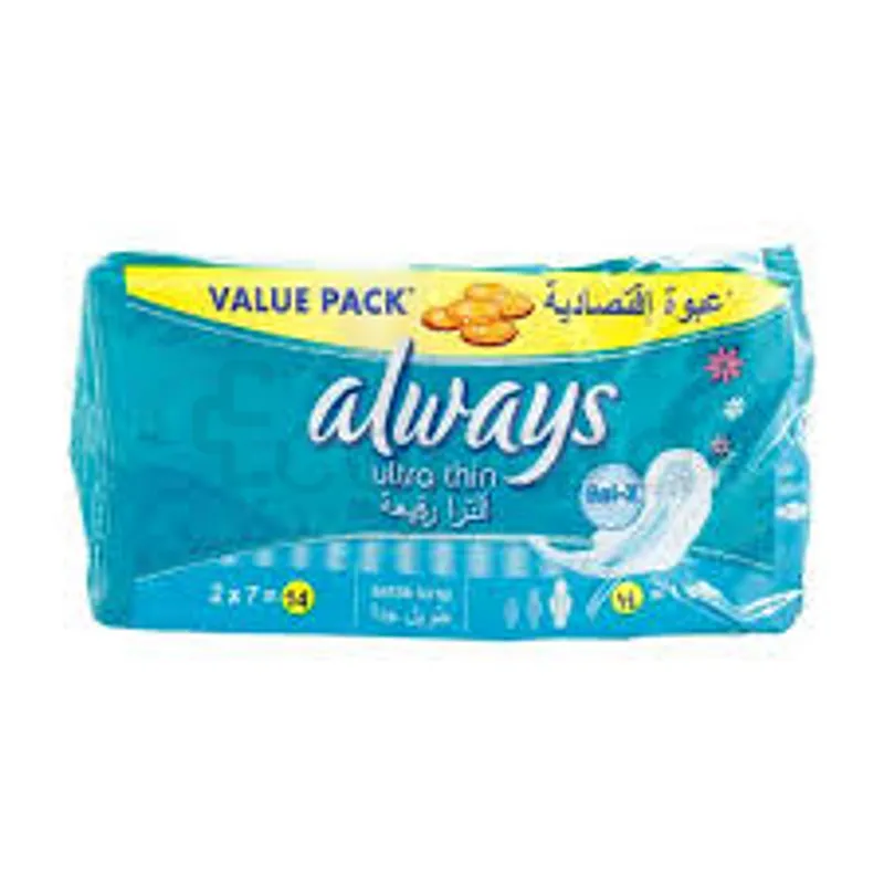 ALWAYS ULTRA THIN EXTRA LONG VALUE PACK BOITE DE 14