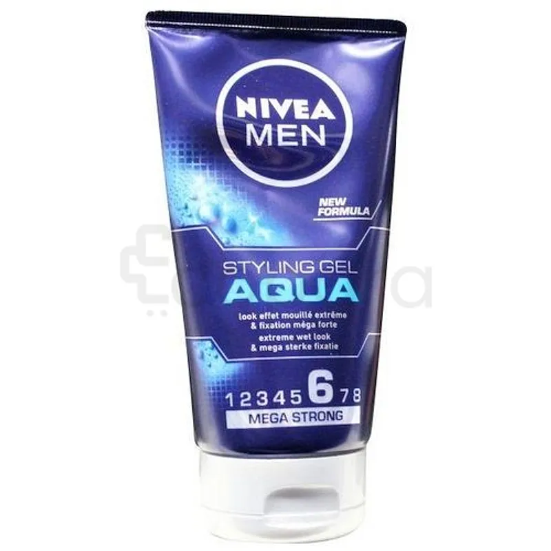 NIVEA MEN STYLING GEL AQUA MEAGA STRONG NUMERO 6 150ML